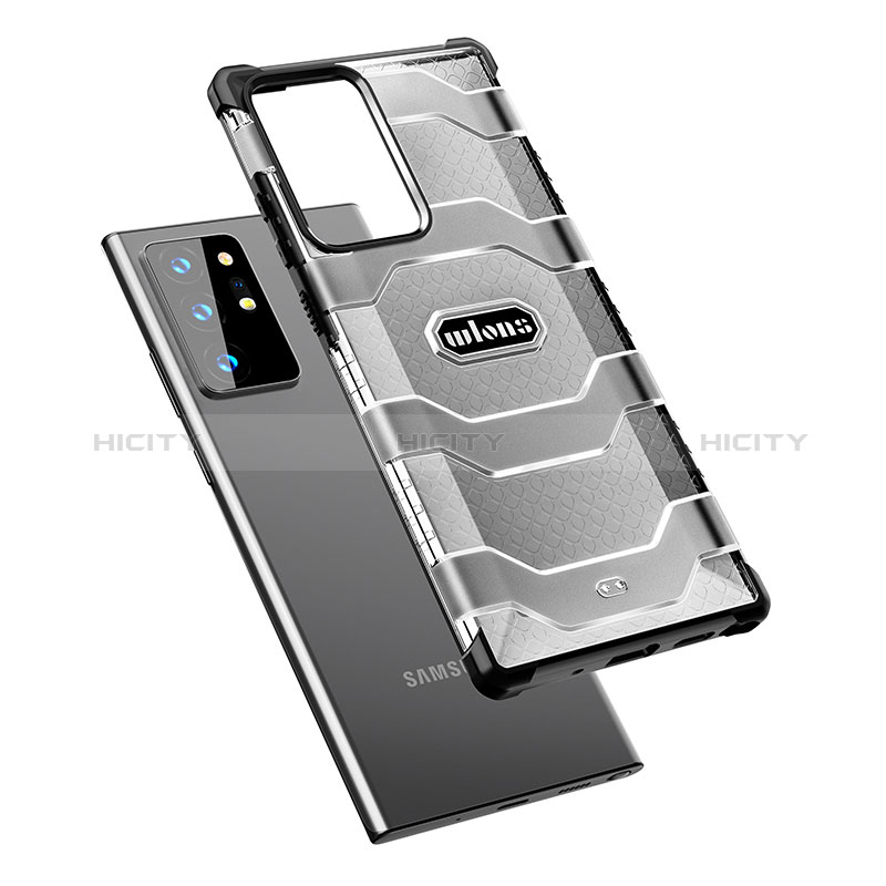 Coque Rebord Contour Silicone et Vitre Transparente Housse Etui WL1 pour Samsung Galaxy Note 20 Ultra 5G Plus