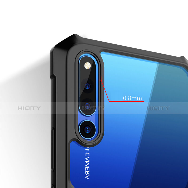 Coque Rebord Contour Silicone et Vitre Transparente Miroir Housse Etui A01 pour Huawei Honor Magic 2 Plus