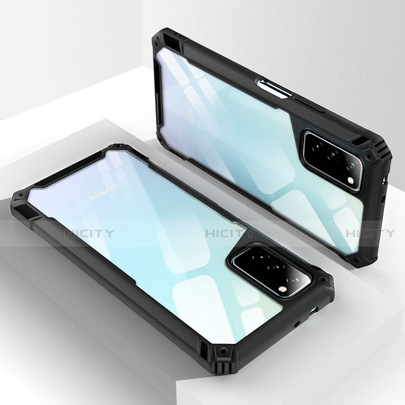 Coque Rebord Contour Silicone et Vitre Transparente Miroir Housse Etui H01 pour Huawei Honor V30 5G Plus