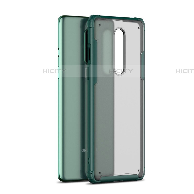 Coque Rebord Contour Silicone et Vitre Transparente Miroir Housse Etui H01 pour OnePlus 8 Plus