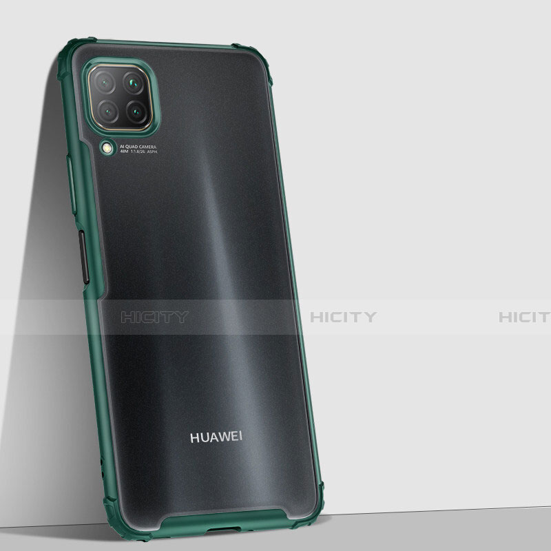 Coque Rebord Contour Silicone et Vitre Transparente Miroir Housse Etui H02 pour Huawei Nova 6 SE Vert Plus