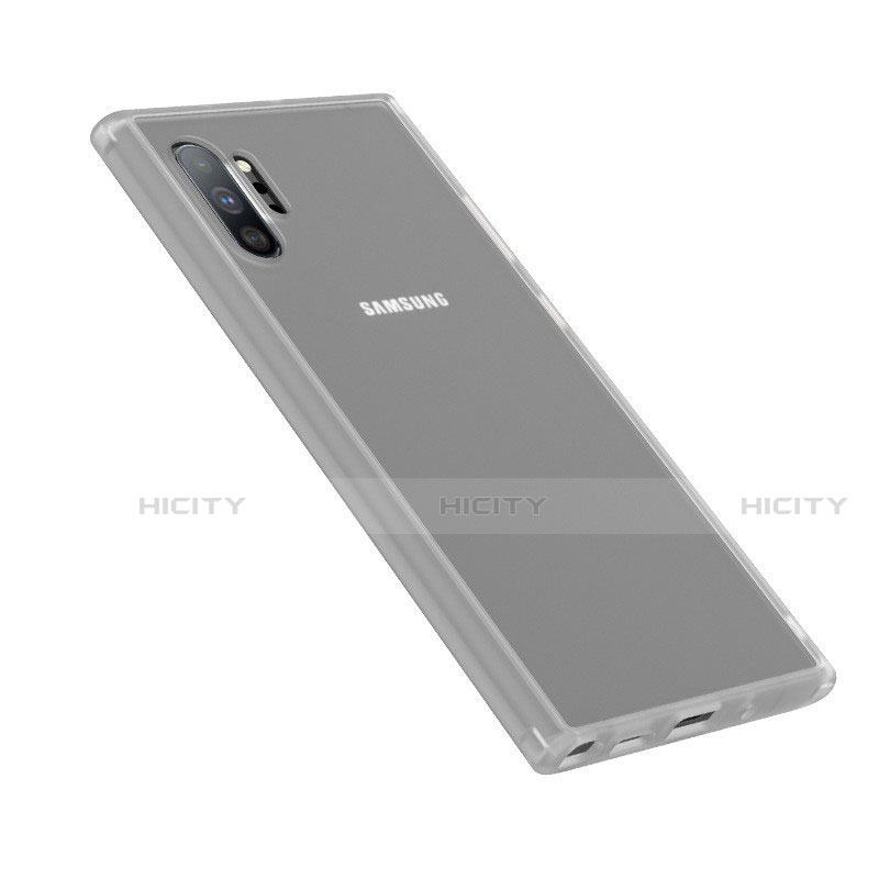 Coque Rebord Contour Silicone et Vitre Transparente Miroir Housse Etui H02 pour Samsung Galaxy Note 10 Plus 5G Plus