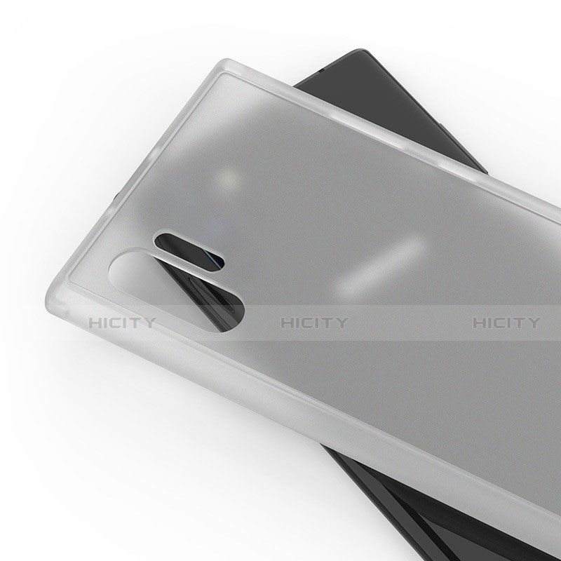 Coque Rebord Contour Silicone et Vitre Transparente Miroir Housse Etui H02 pour Samsung Galaxy Note 10 Plus Plus