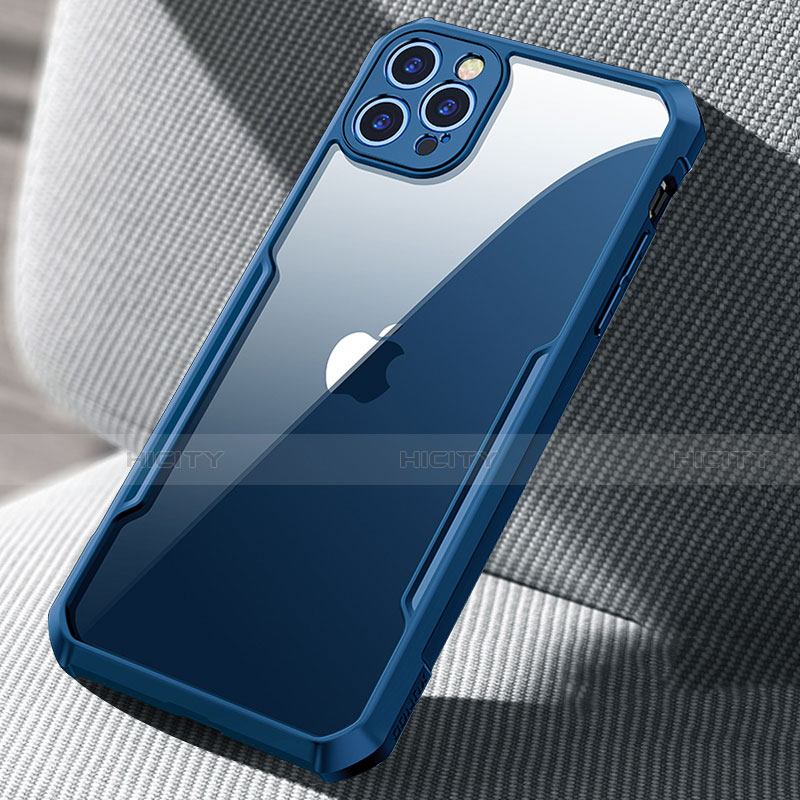 Coque Rebord Contour Silicone et Vitre Transparente Miroir Housse Etui H03 pour Apple iPhone 12 Pro Max Plus