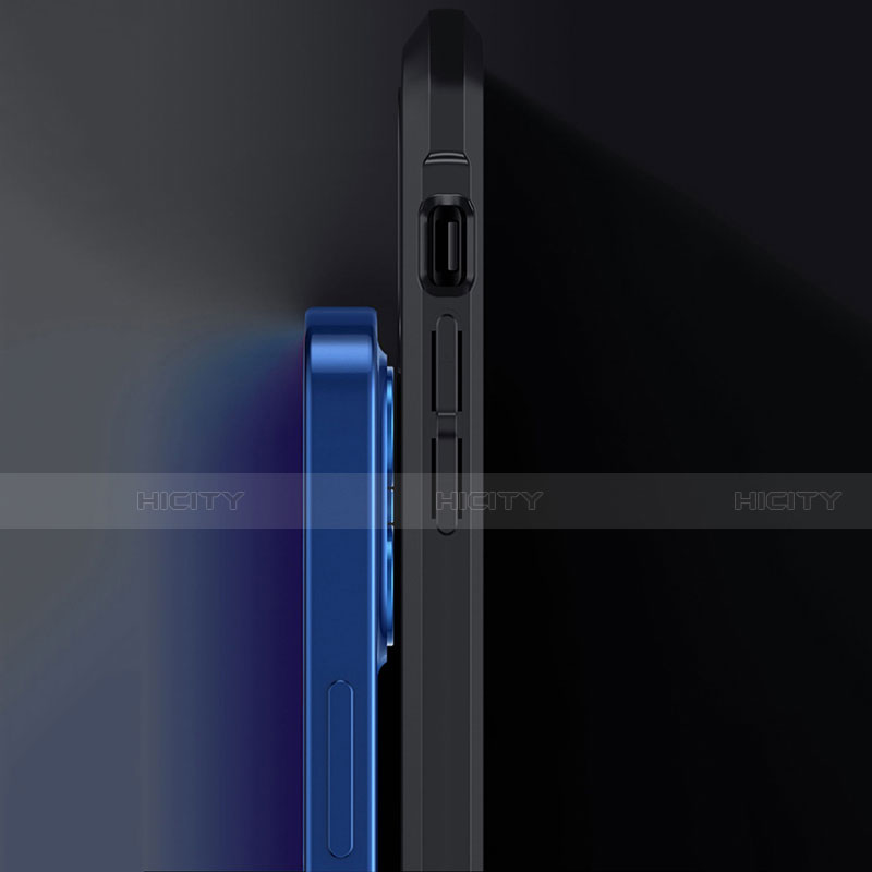 Coque Rebord Contour Silicone et Vitre Transparente Miroir Housse Etui H03 pour Apple iPhone 12 Pro Plus