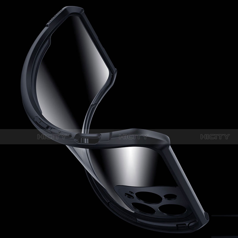 Coque Rebord Contour Silicone et Vitre Transparente Miroir Housse Etui H03 pour Apple iPhone 12 Pro Plus