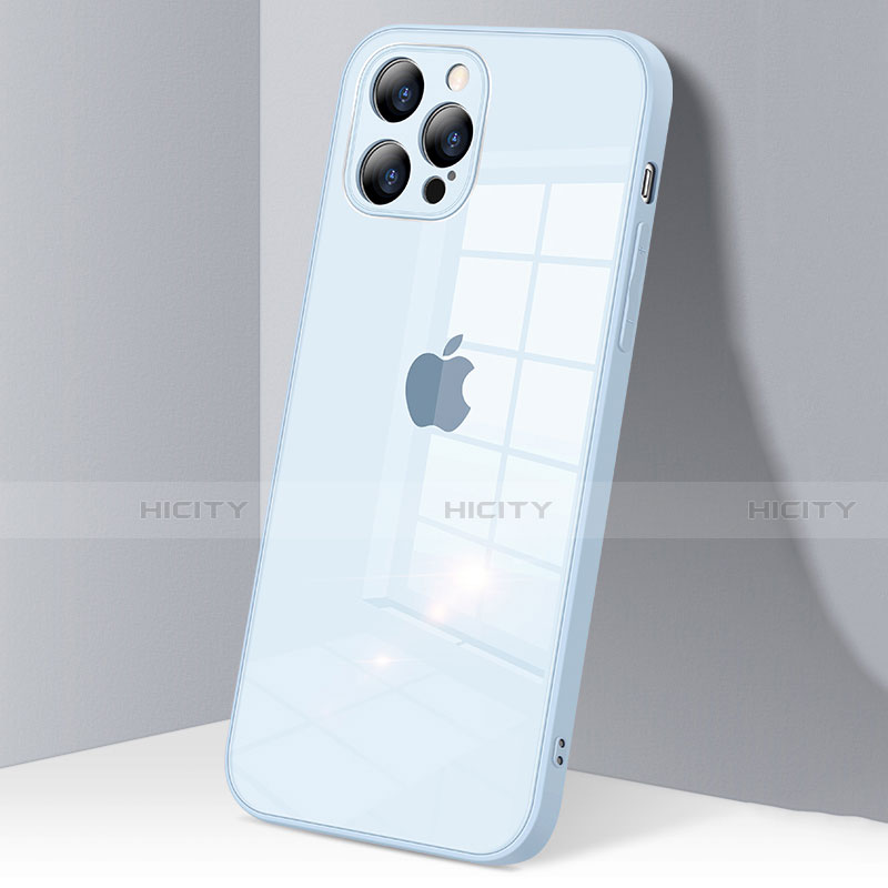 Coque Rebord Contour Silicone et Vitre Transparente Miroir Housse Etui H06 pour Apple iPhone 12 Pro Plus