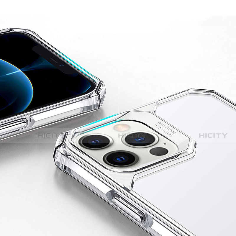 Coque Rebord Contour Silicone et Vitre Transparente Miroir Housse Etui H07 pour Apple iPhone 12 Pro Max Plus