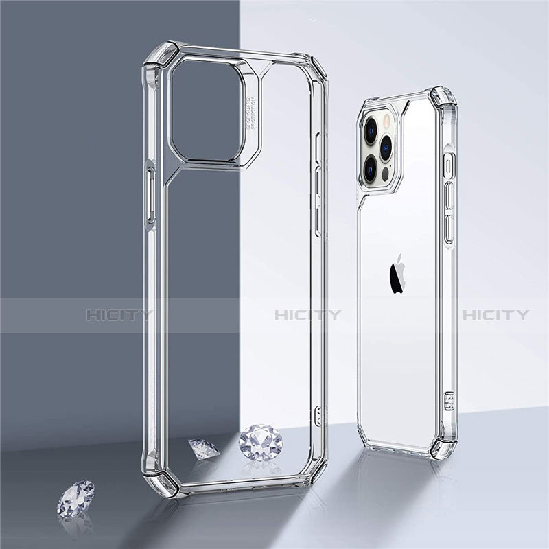 Coque Rebord Contour Silicone et Vitre Transparente Miroir Housse Etui H07 pour Apple iPhone 12 Pro Plus