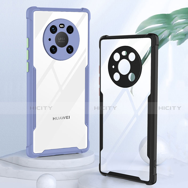 Coque Rebord Contour Silicone et Vitre Transparente Miroir Housse Etui K01 pour Huawei Mate 40 Pro Plus