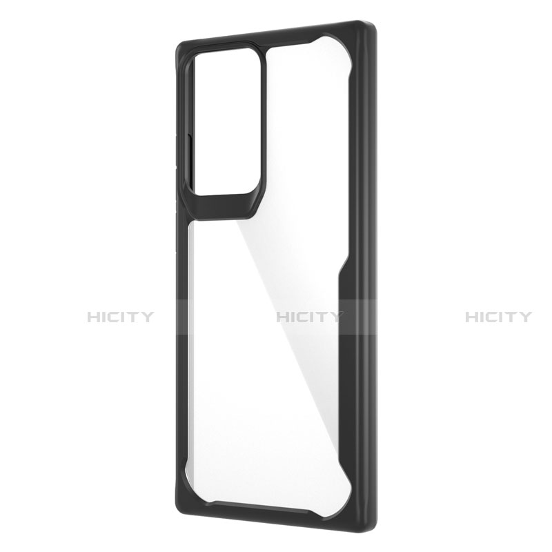 Coque Rebord Contour Silicone et Vitre Transparente Miroir Housse Etui M02 pour Samsung Galaxy Note 20 Ultra 5G Plus
