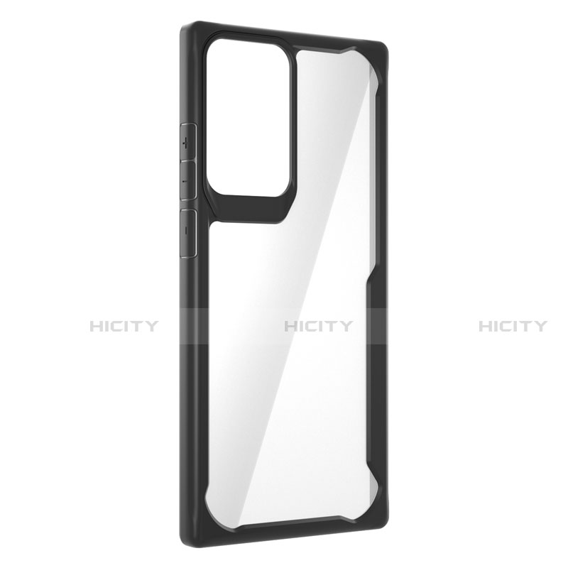 Coque Rebord Contour Silicone et Vitre Transparente Miroir Housse Etui M02 pour Samsung Galaxy Note 20 Ultra 5G Plus