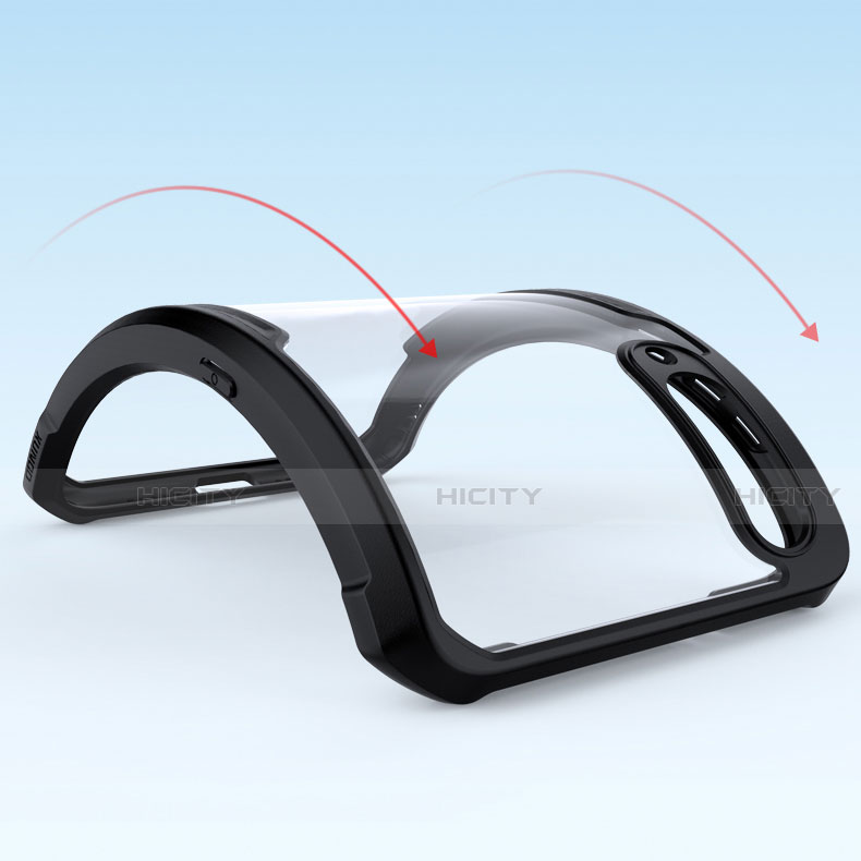 Coque Rebord Contour Silicone et Vitre Transparente Miroir Housse Etui M02 pour Xiaomi Mi 9 Lite Plus