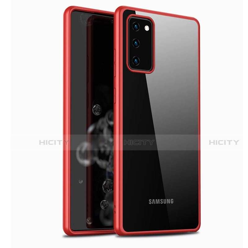 Coque Rebord Contour Silicone et Vitre Transparente Miroir Housse Etui M03 pour Samsung Galaxy Note 20 5G Plus