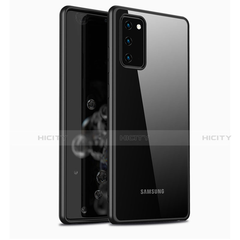 Coque Rebord Contour Silicone et Vitre Transparente Miroir Housse Etui M03 pour Samsung Galaxy Note 20 5G Plus