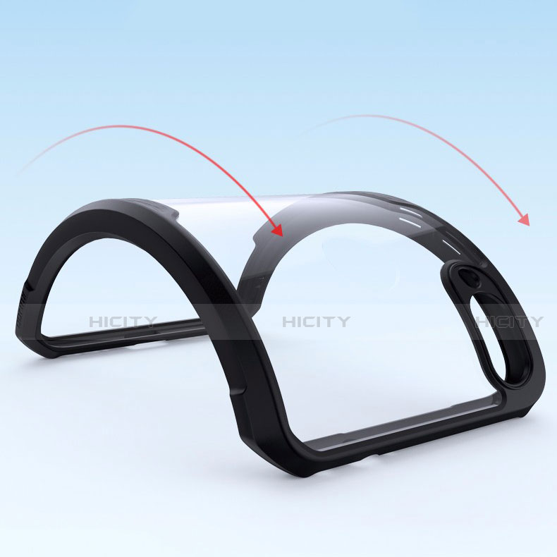 Coque Rebord Contour Silicone et Vitre Transparente Miroir Housse Etui M03 pour Xiaomi Redmi Note 7 Plus
