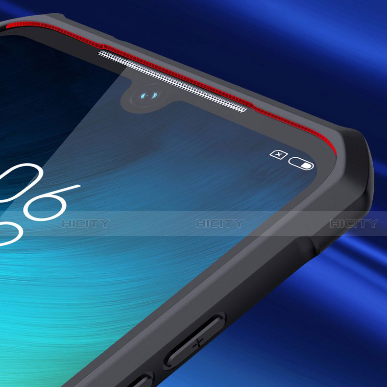Coque Rebord Contour Silicone et Vitre Transparente Miroir Housse Etui M03 pour Xiaomi Redmi Note 7 Pro Plus