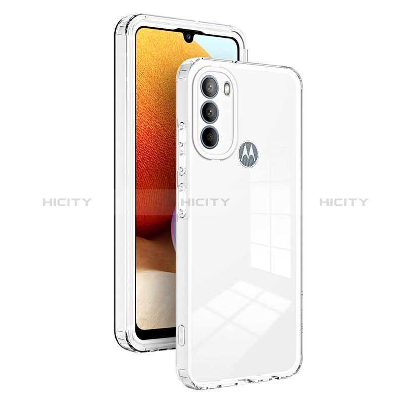 Coque Rebord Contour Silicone et Vitre Transparente Miroir Housse Etui MQ1 pour Motorola Moto G41 Plus