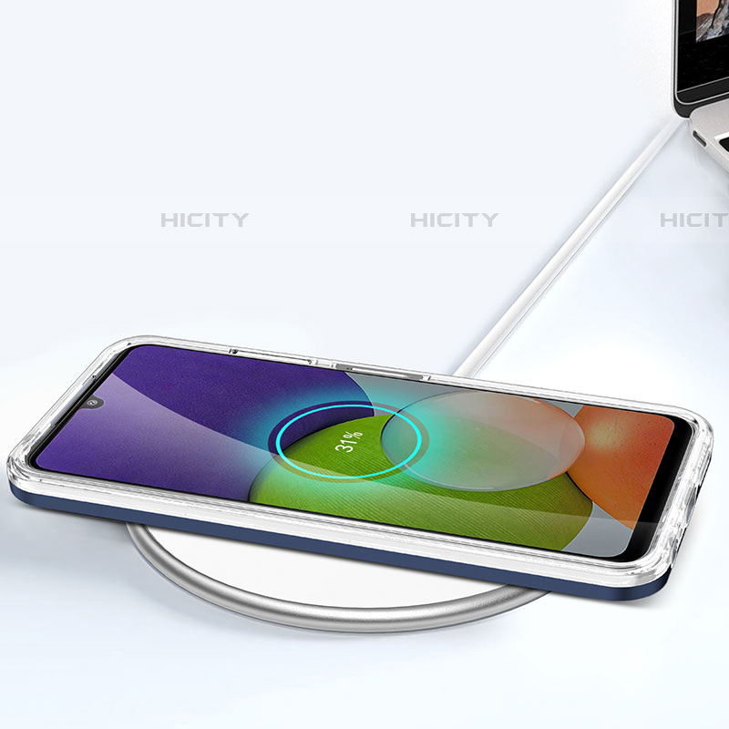Coque Rebord Contour Silicone et Vitre Transparente Miroir Housse Etui MQ1 pour Samsung Galaxy F42 5G Plus