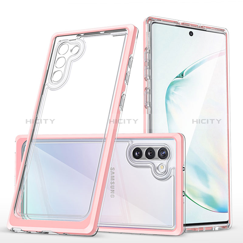 Coque Rebord Contour Silicone et Vitre Transparente Miroir Housse Etui MQ1 pour Samsung Galaxy Note 10 5G Plus