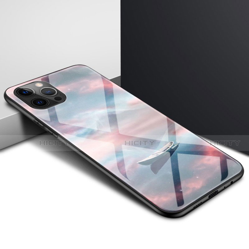 Coque Rebord Contour Silicone et Vitre Transparente Miroir Housse Etui N01 pour Apple iPhone 12 Pro Max Mixte Plus