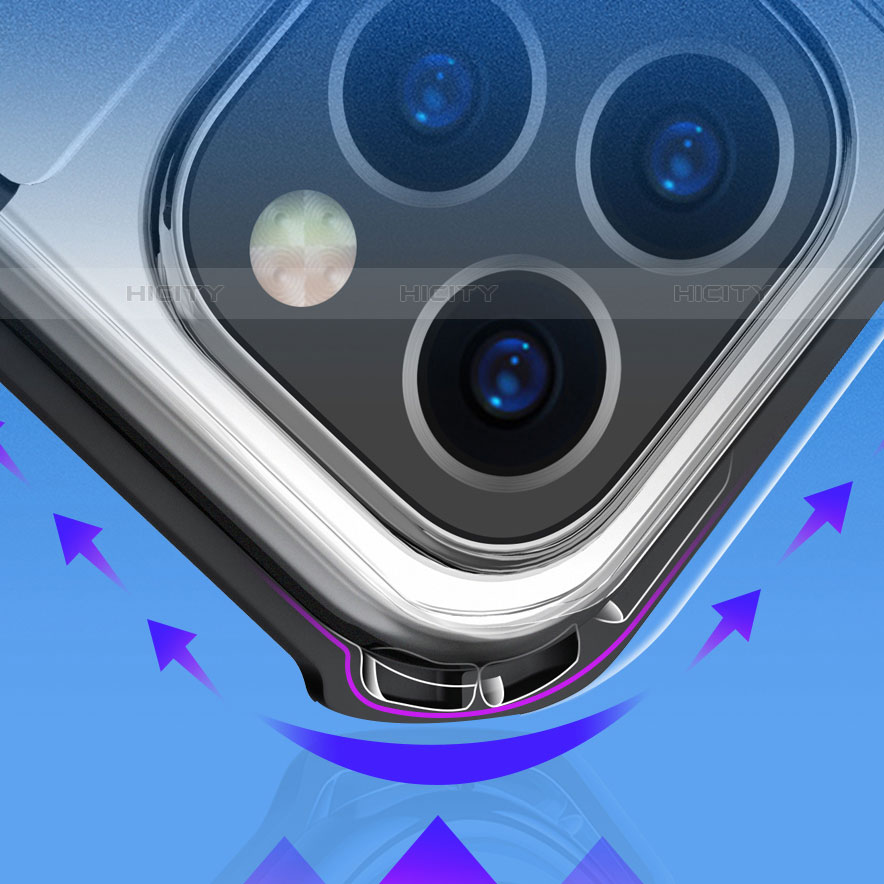 Coque Rebord Contour Silicone et Vitre Transparente Miroir Housse Etui pour Apple iPhone 11 Pro Max Plus