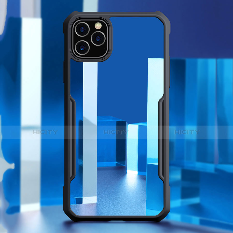 Coque Rebord Contour Silicone et Vitre Transparente Miroir Housse Etui pour Apple iPhone 11 Pro Plus