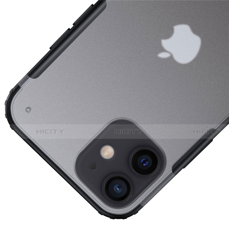 Coque Rebord Contour Silicone et Vitre Transparente Miroir Housse Etui pour Apple iPhone 12 Mini Plus