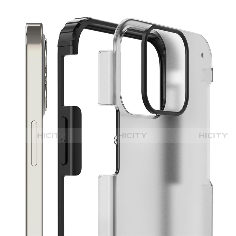 Coque Rebord Contour Silicone et Vitre Transparente Miroir Housse Etui pour Apple iPhone 12 Plus