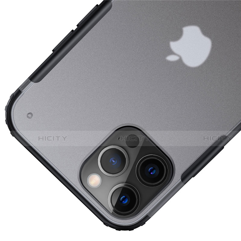 Coque Rebord Contour Silicone et Vitre Transparente Miroir Housse Etui pour Apple iPhone 12 Pro Max Plus