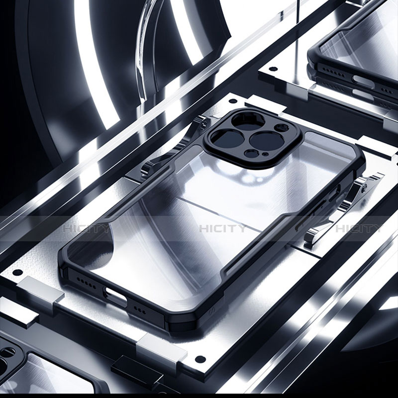 Coque Rebord Contour Silicone et Vitre Transparente Miroir Housse Etui pour Apple iPhone 13 Pro Max Plus