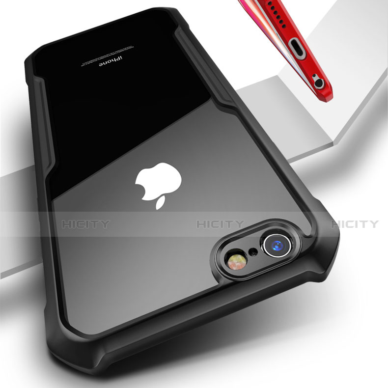 Coque Rebord Contour Silicone et Vitre Transparente Miroir Housse Etui pour Apple iPhone 6 Plus Plus