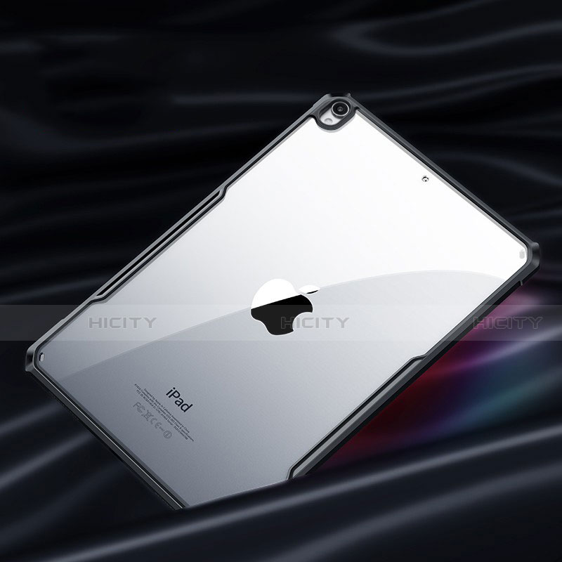 Coque Rebord Contour Silicone et Vitre Transparente Miroir Housse Etui pour Apple New iPad Air 10.9 (2020) Noir Plus