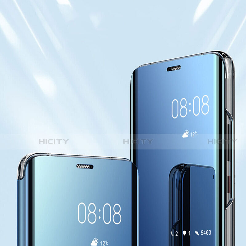 Coque Rebord Contour Silicone et Vitre Transparente Miroir Housse Etui pour Huawei Mate 20 Plus