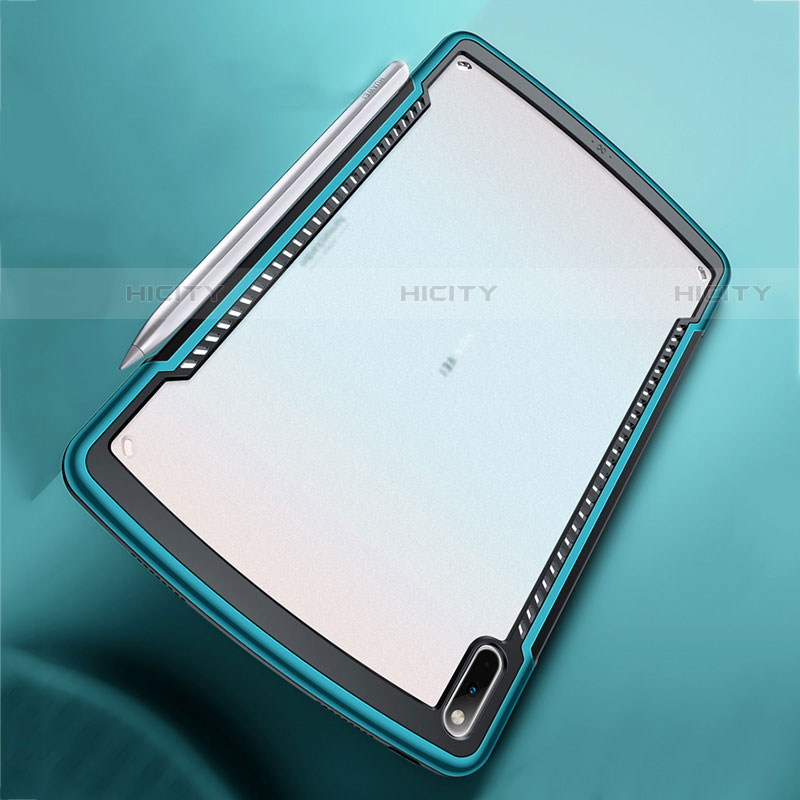 Coque Rebord Contour Silicone et Vitre Transparente Miroir Housse Etui pour Huawei MatePad Pro 5G 10.8 Plus