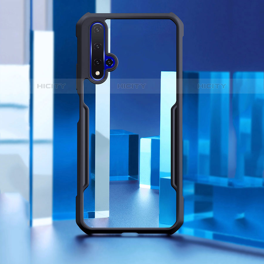 Coque Rebord Contour Silicone et Vitre Transparente Miroir Housse Etui pour Huawei Nova 5T Plus
