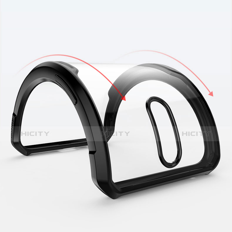 Coque Rebord Contour Silicone et Vitre Transparente Miroir Housse Etui pour Oppo R17 Pro Plus