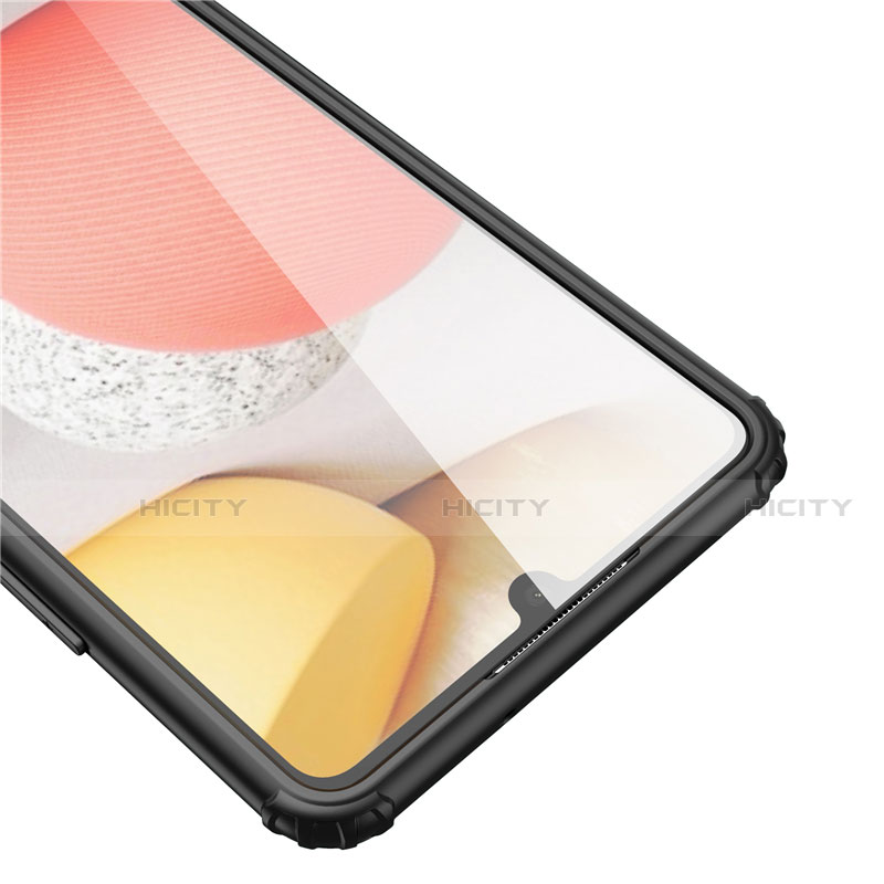 Coque Rebord Contour Silicone et Vitre Transparente Miroir Housse Etui pour Samsung Galaxy A42 5G Plus