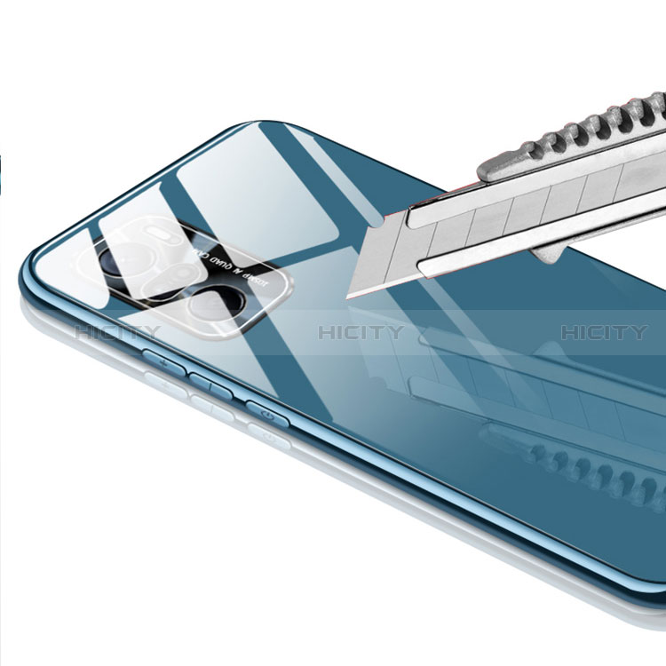 Coque Rebord Contour Silicone et Vitre Transparente Miroir Housse Etui pour Xiaomi Mi 11X 5G Plus