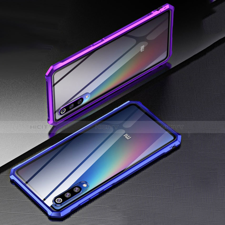 Coque Rebord Contour Silicone et Vitre Transparente Miroir Housse Etui pour Xiaomi Mi A3 Lite Plus