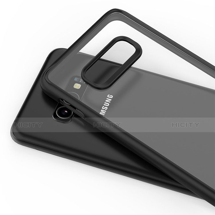 Coque Rebord Contour Silicone et Vitre Transparente Miroir Housse Etui S01 pour Samsung Galaxy S10e Plus