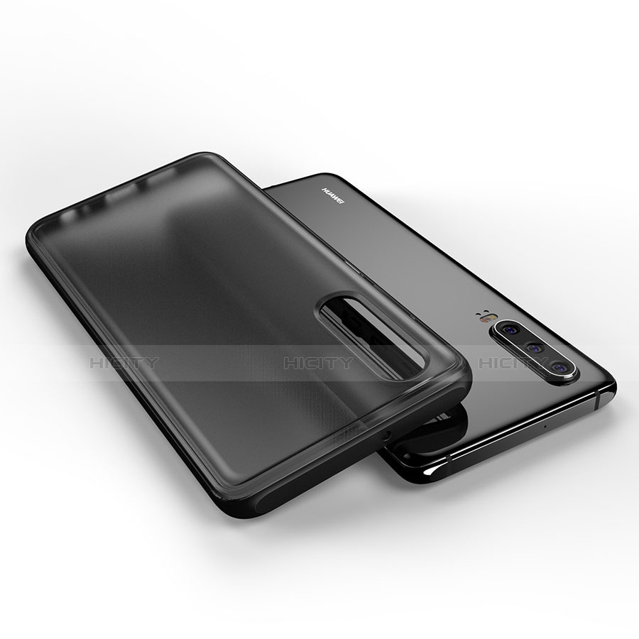 Coque Rebord Contour Silicone et Vitre Transparente Miroir Housse Etui T04 pour Huawei P30 Plus