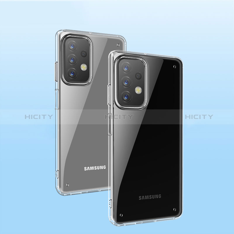 Coque Rebord Contour Silicone et Vitre Transparente Miroir Housse Etui WL2 pour Samsung Galaxy A23 5G Plus