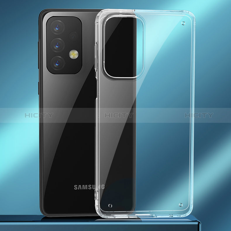 Coque Rebord Contour Silicone et Vitre Transparente Miroir Housse Etui WL2 pour Samsung Galaxy A23 5G Plus