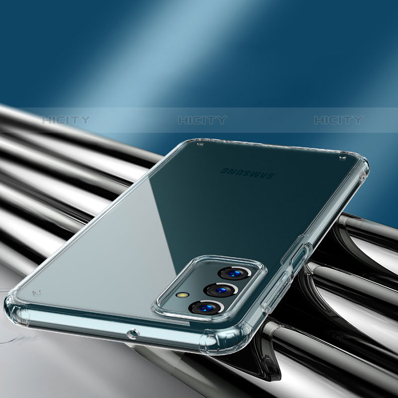 Coque Rebord Contour Silicone et Vitre Transparente Miroir Housse Etui WL2 pour Samsung Galaxy M23 5G Plus