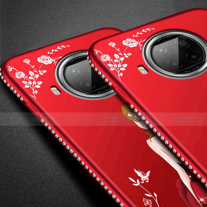 Coque Silicone Dos de Fille Souple Couleur Unie Etui Housse pour Xiaomi Mi 10T Lite 5G Plus