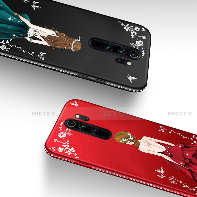 Coque Silicone Dos de Fille Souple Couleur Unie Etui Housse pour Xiaomi Redmi Note 8 Pro Plus