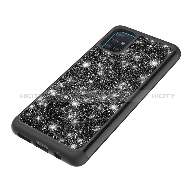 Coque Silicone et Plastique Housse Etui Protection Integrale 360 Degres Bling-Bling JX1 pour Samsung Galaxy M40S Plus