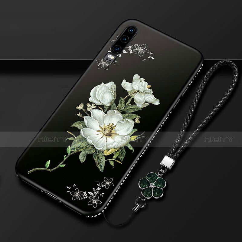 Coque Silicone Fleurs Souple Couleur Unie Etui Housse K01 pour Huawei P30 Plus