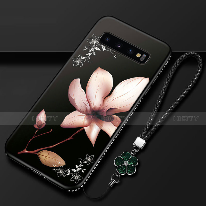 Coque Silicone Fleurs Souple Couleur Unie Etui Housse K01 pour Samsung Galaxy S10 5G Plus
